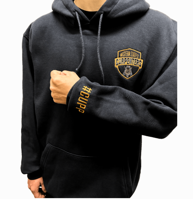 Sudadera con capucha (Negro y Dorado)